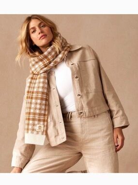Timberland Scarf in Wheat Buffalo Plaid